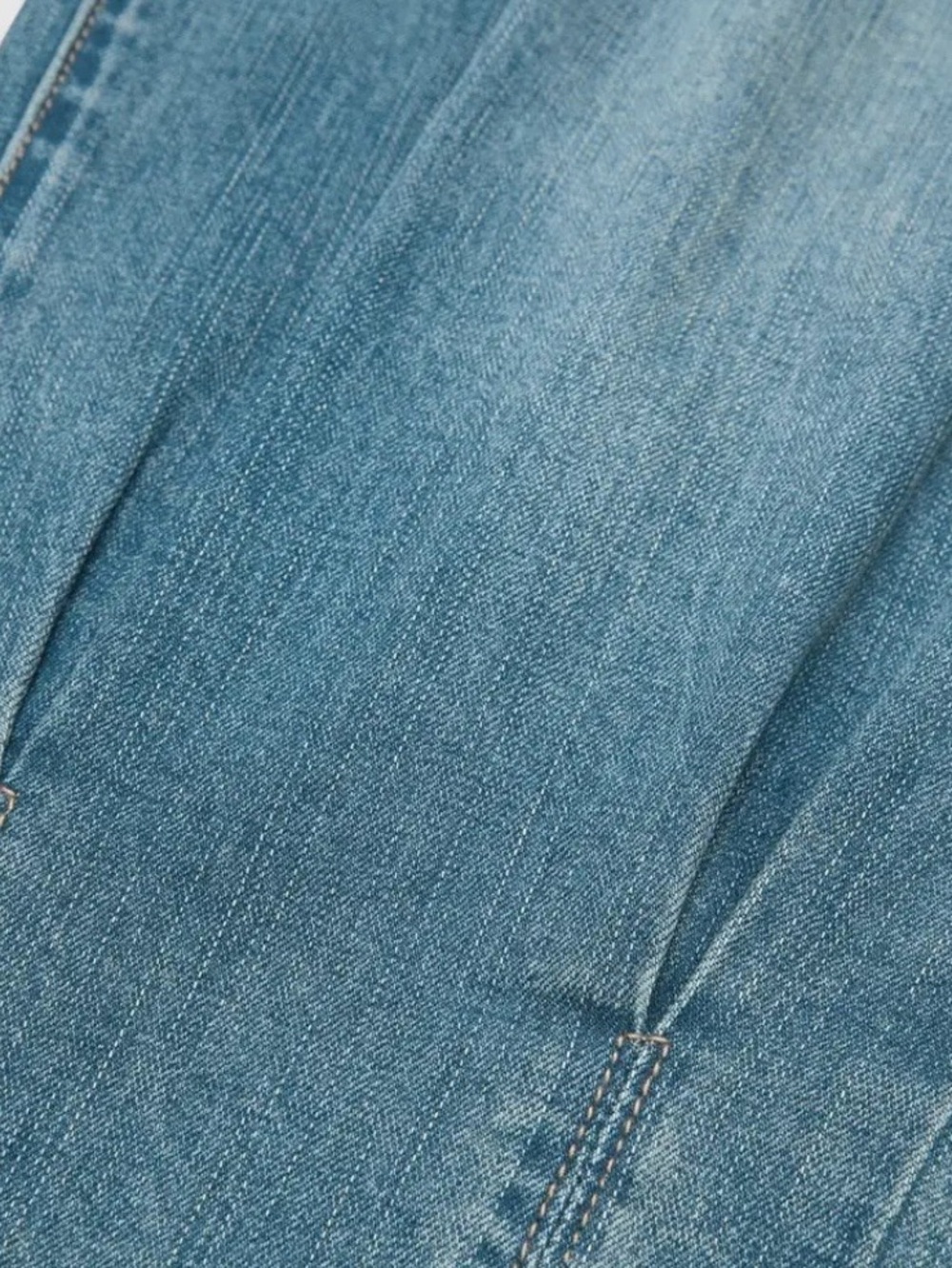 Flamingals Wash Pleated Mid Rise Capri Tapered Jeans - Picture 9 of 14